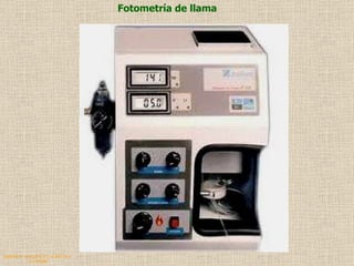 QUIMICA ANALITICA Y AGRICOLA G.C.M./06 Fotometría de llama 