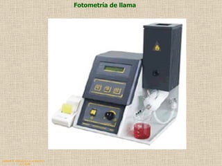 QUIMICA ANALITICA Y AGRICOLA G.C.M./06 Fotometría de llama 