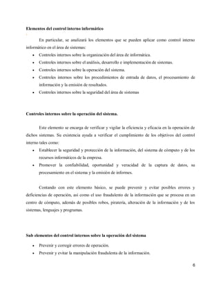 UNEG-AS 2012-Inf4: Controles internos para la operación de sistemas ...