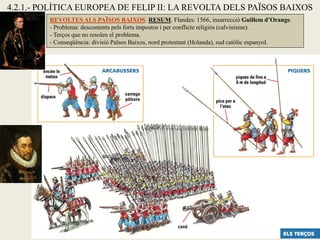 4.2.1.- POLÍTICA EUROPEA DE FELIP II: LA REVOLTA DELS PAÏSOS BAIXOS

Alonso Sánchez Coello (1531-1588)
Les dues infantes
I...
