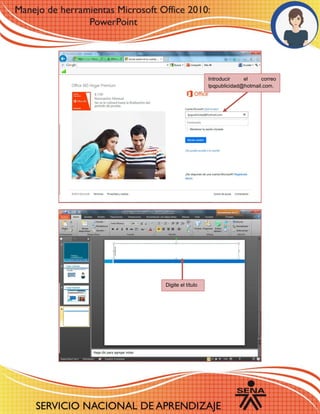 Introducir el correo
lpqpublicidad@hotmail.com.
Digite el título
 