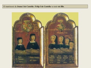 El matrimoni de Joana I de Castella i Felip I de Castella va tenir sis fills.
 