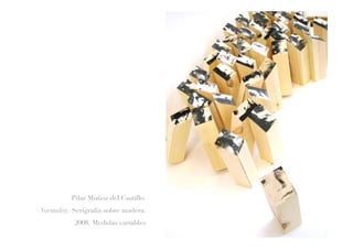 Pilar Muñoz del Castillo.
Normality. Serigrafía sobre madera.
2008, Medidas variables
 