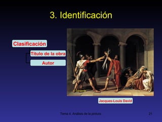 3. Identificación Clasificación Título de la obra Autor Jacques-Louis David 