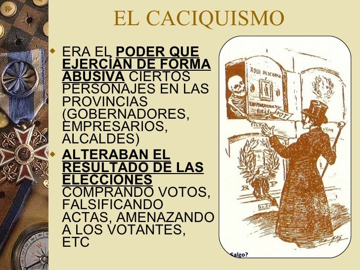 Resultado de imagen de caciquismo españa siglo XIX"