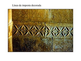 Línea de imposta decorada
 