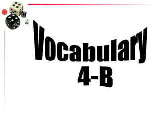 Vocabulary 4-B 