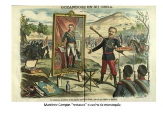 Martínez Campos “restaura” o cadro da monarquía
 