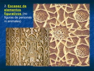 2. Escasez de
elementos
figurativos (no
figuras de personas
ni animales)
 