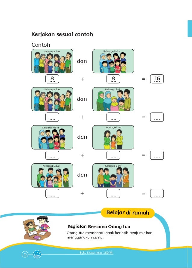 Worksheet Kelas 1 SD Subtema Lkpd Pembelajaran Latihan Kunci - Contoh Soal