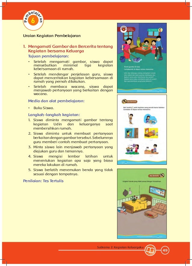 Tema 4, keluargaku 2-kurikulum 2013-bse kelas 1 sd-buku guru