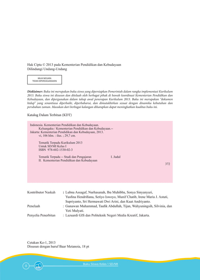 Tema 4 Keluargaku Kelas 1 Pdf Tema 4 Keluargaku Kelas 1 Pdf