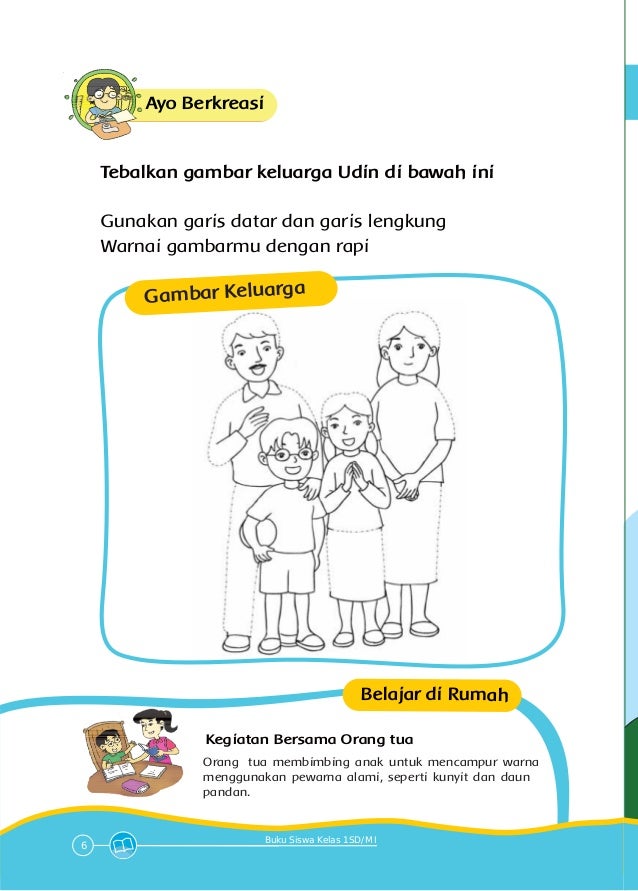  Gambar  Lembar Mewarnai  Tema  Hari Ibu Bermaindanbelajar 