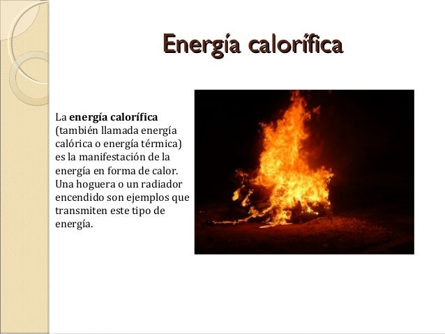 La energía