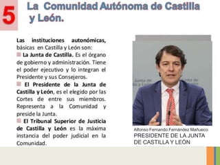 Alfonso Fernando Fernández Mañueco
PRESIDENTE DE LA JUNTA
DE CASTILLA Y LEÓN
 