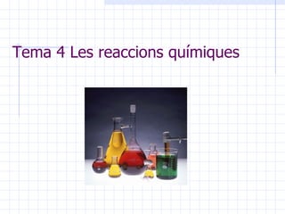 Tema 4 Les reaccions químiques 