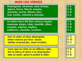 MIDE LOS VERSOS
 