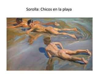 Sorolla: Chicos en la playa
 