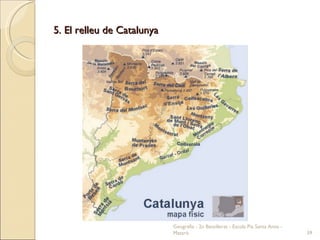 5. El relleu de Catalunya Geografia - 2n Batxillerat - Escola Pia Santa Anna - Mataró 