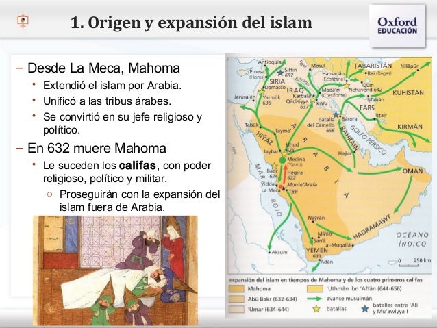 Resultado de imagen de mapa del origen del islam