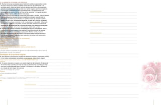 b. La castidad en el noviazgo y el matrimonio
Æ Muchos novios que se preparan para el matrimonio católico se sorprenden cuando
escuchan mencionar la palabra «castidad» dentro del ciclo de conferencias a las
que deben asistir. Ambos se habían hecho la idea que esta virtud es exclusivamente
aplicable a la adolescencia, más que todo en el sentido negativo, prohibitivo y externo;
y que al llegar al matrimonio se pasa automáticamente a una etapa distinta de la
sexualidad (no del amor) en la que “al fin ya no hay que luchar”, sino gozar del placer
carnal sin freno alguno, al libre albedrío de la pareja.
Æ La teoría nos dice que todas las inclinaciones, espirituales y carnales, todos los deseos,
todas las búsquedas naturales de placeres legítimos (orientados hacia el doble fin
de la pareja: la unidad y la procreación) que pueden conocer las personas casadas
quedan, una vez u otra, normalmente satisfechas. El papel de la virtud de la castidad,
estrechamente asociada y sometida a la fe, a la esperanza y a la caridad, íntimamente
mezclada a la prudencia y a la justicia, consiste, para esas personas, en unir todo el
dinamismo de las inclinaciones de la carne al del espíritu, y en integrar profundamente
cualquier amor (el eros, cómo no) en el dinamismo central de la caridad.
Æ El tiempo del noviazgo es ocasión privilegiada para el mutuo conocimiento, para el
crecimiento en el mutuo respeto de la integridad, y para la purificación de aquellas
condiciones espirituales o psicológicas que podrían dificultar la vida en común,
con todas las exigencias que ello implica. Es el tiempo para la ilusión proyectiva, el
pregusto, la anticipación imaginativa; pero todavía no es tiempo de la consumación
natural, espontánea y libre.
LA CASTIDAD EN EL NOVIAZGO Y EL MATRIMONIO
Características
Objetivos
Desafíos
Uniendo conocimientos con mi novio/a
LA CASTIDAD DESDE LA INFANCIA HASTA LA EDAD ADULTA
Características
¿De qué manera la castidad nos lleva a vivir más plenamente el amor hacia el
enamorado, el novio, o el esposo?
Nostalgia de la pureza original
Æ Nos referimos a la pureza que animaba las relaciones corpóreas y espirituales de Adán
y Eva. Ambos contemplaban maravillados su ser personal, unido, intacto, integral:
«Esta sí que es hueso de mis huesos y carne de mi carne» (Gn 2, 23).
Objetivos
Æ El cuerpo «descubría» el espíritu y no existía ningún tipo de disociación. Se amaba al
ser humano total, se amaba a la mujer en todas sus dimensiones, se amaba a la mujer
como don y ayuda adecuada para el hombre. El «te quiero» o «te deseo» se traducía
en un deseo del bien integral de la persona
¿Qué es la nostalgia de pureza?
Desafíos
¿Cómo la podemos cultivar?
60
Encuentro II: Sacramento de unidad, enriquecida y fortalecida a través de los hijos
La castidad y el anhelo de volver a la inocencia original
61
 