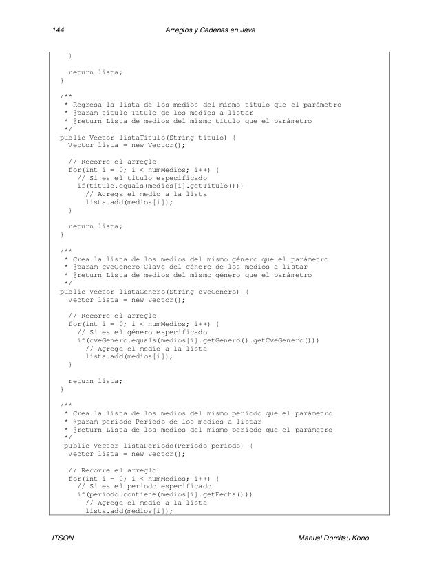 arreglos y cadenas en java tema 5 arreglos y cadenas lsia por gio arreglos y cadenas en java tema 5 arreglos y cadenas lsia por gio