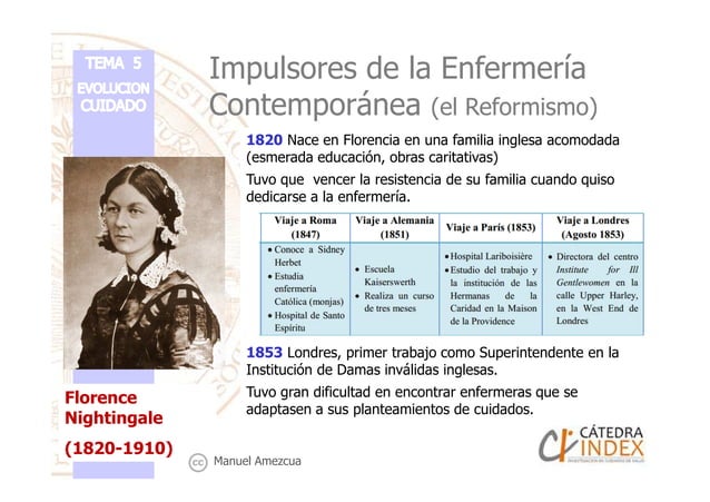 Tema 5: Los cuidados de Enfermería en la Edad Contemporánea: el Reformismo