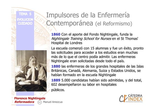 Tema 5: Los cuidados de Enfermería en la Edad Contemporánea: el Reformismo