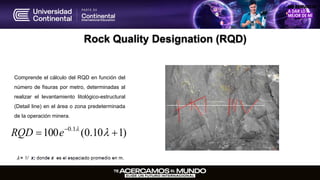 Escala Rqd Clasificaciones y Parámetros Geomecánicos del Macizo Rocoso para ...