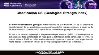 Gsi Roca Clasificaciones y Parámetros Geomecánicos del Macizo Rocoso para ...