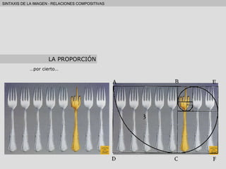LA PROPORCIÓN … por cierto… 