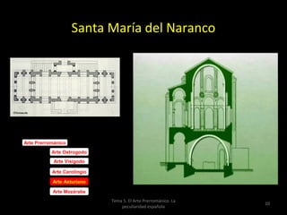 Santa María del Naranco




Arte Prerrománico
           Arte Ostrogodo
            Arte Visigodo

           Arte Carolingio

           Arte Asturiano

           Arte Mozárabe
                             Tema 5. El Arte Prerrománico. La
                                                                10
                                 peculiaridad española
 