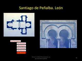 Santiago de Peñalba. León




Arte Prerrománico

           Arte Ostrogodo

            Arte Visigodo

           Arte Carolingio

           Arte Asturiano

           Arte Mozárabe


                             Tema 5. El Arte Prerrománico. La
                                                                31
                                 peculiaridad española
 