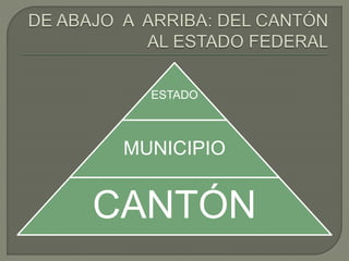 ESTADO 
MUNICIPIO 
CANTÓN 
 