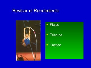 Revisar el Rendimiento




Técnico



© IAAF

Físico

Táctico

 