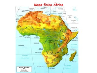 Mapa físico África
 