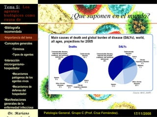 ¿Qué suponen en el mundo? 17/11/2008 Patología General. Grupo C (Prof. Cruz Fernández). 