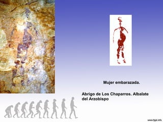 Mujer embarazada.
Abrigo de Los Chaparros. Albalate
del Arzobispo
 