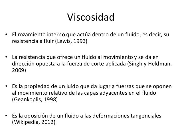 viscosidad y tipos de fluidos