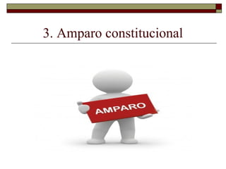3. Amparo constitucional
 