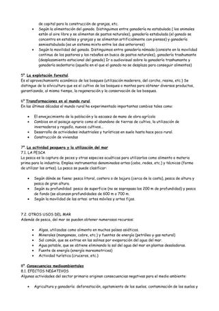 de capital para la construcción de granjas, etc.
• Según la alimentación del ganado. Distinguimos entre ganadería no estab...