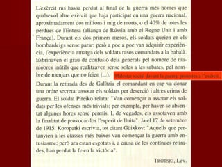 Malestar social davant la guerra: protestes a l’exèrcit..
 