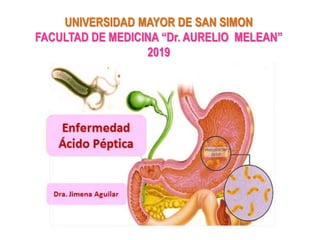 UNIVERSIDAD MAYOR DE SAN SIMON
FACULTAD DE MEDICINA “Dr. AURELIO MELEAN”
2019
 