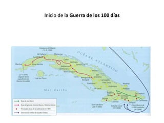 Inicio de la Guerra de los 100 días
 