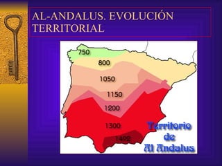 AL-ANDALUS. EVOLUCIÓN TERRITORIAL 