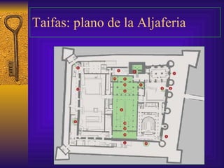 Taifas: plano de la Aljaferia 