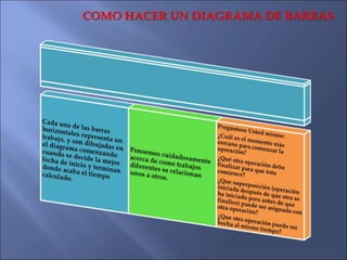 COMO HACER UN DIAGRAMA DE BARRAS
 