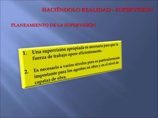 PRODUCTIVIDAD
Algunos factores que pueden conducir a un incremento de
productividad son:
1. Disposición de obra eficiente....