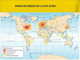 ZONAS DE RIESGO DE LLUVIA ÁCIDA 