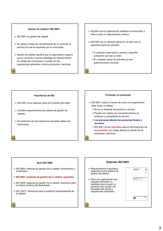iso 9001 gestion de la calidad en alimentos | PDF